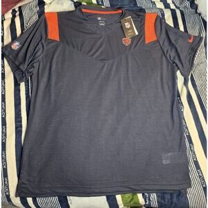 Nike New Chicago Bears Shirt Tee Men’s Size 3xl NWT On-Field Dri-Fit Orange